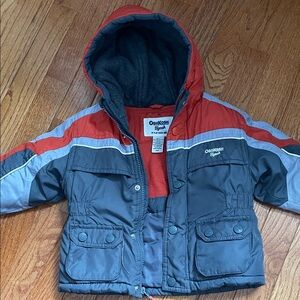 OshKosh B'gosh Orange and Gray Puffer Jacket